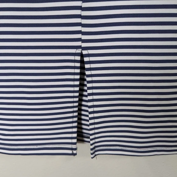 Thyme & Honey Striped Blue and White Pencil Skirt - Picture 5 of 10